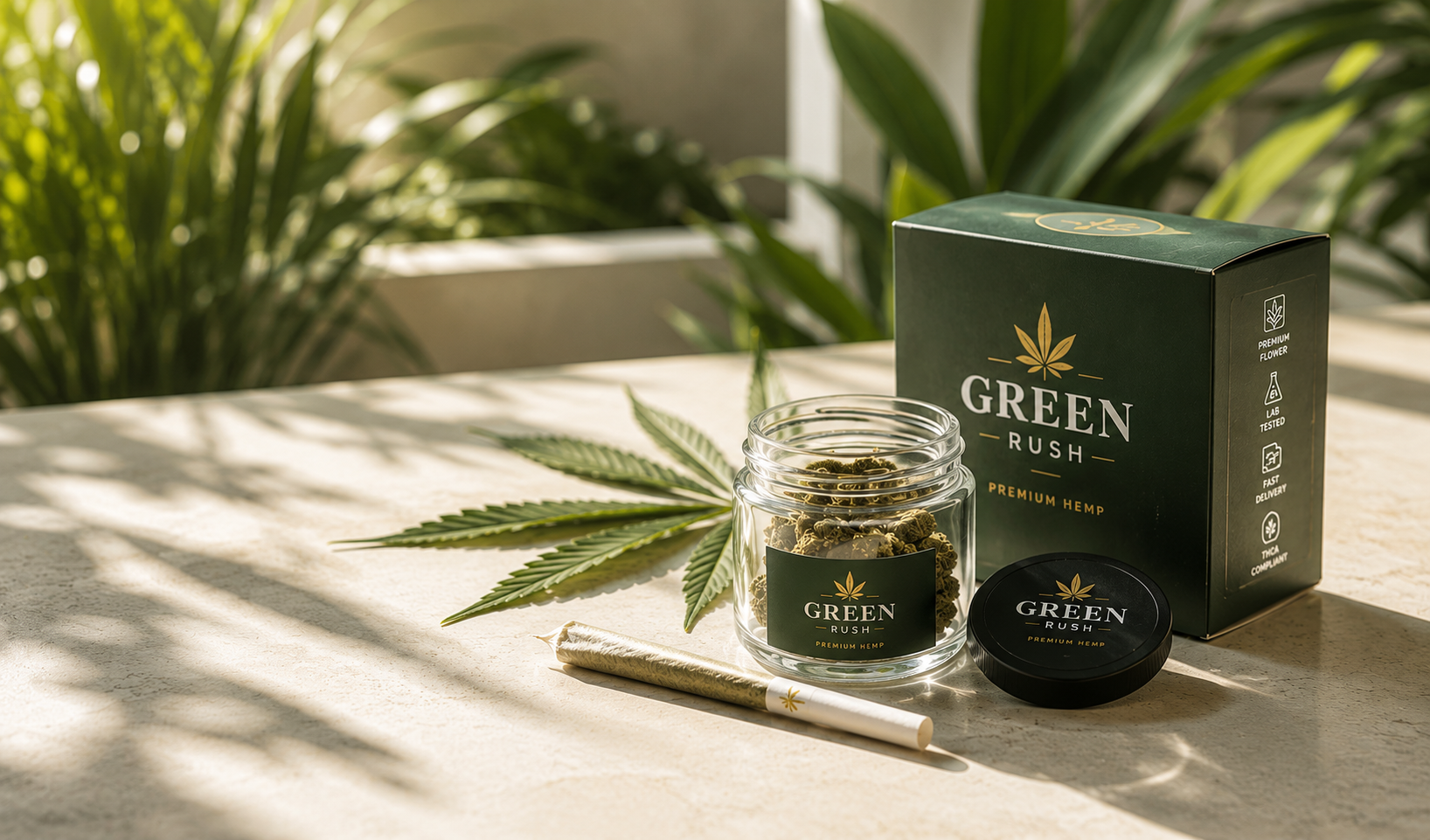Discreet Jacksonville THC delivery at a modern doorstep